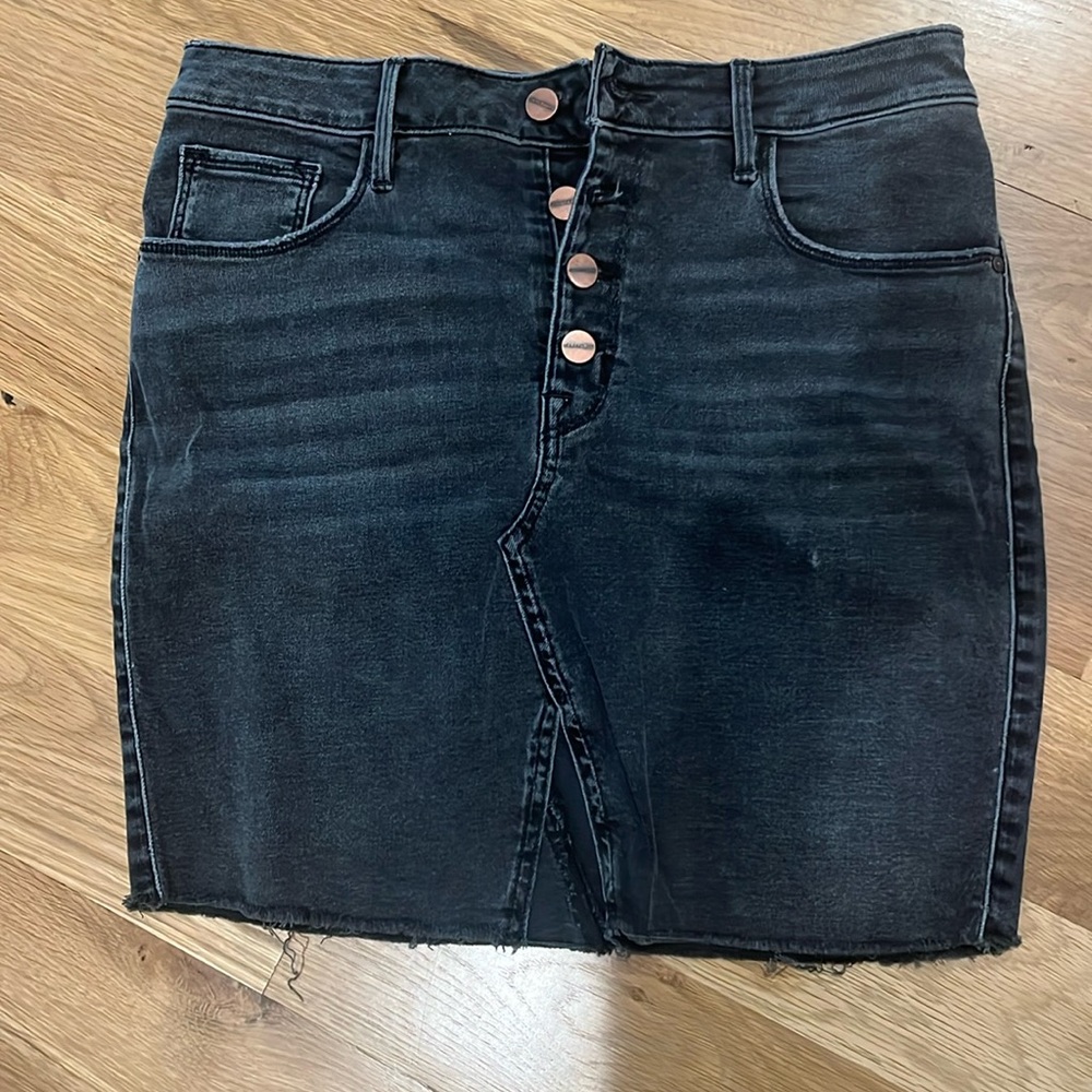 Black denim Sanctuary mini skirt